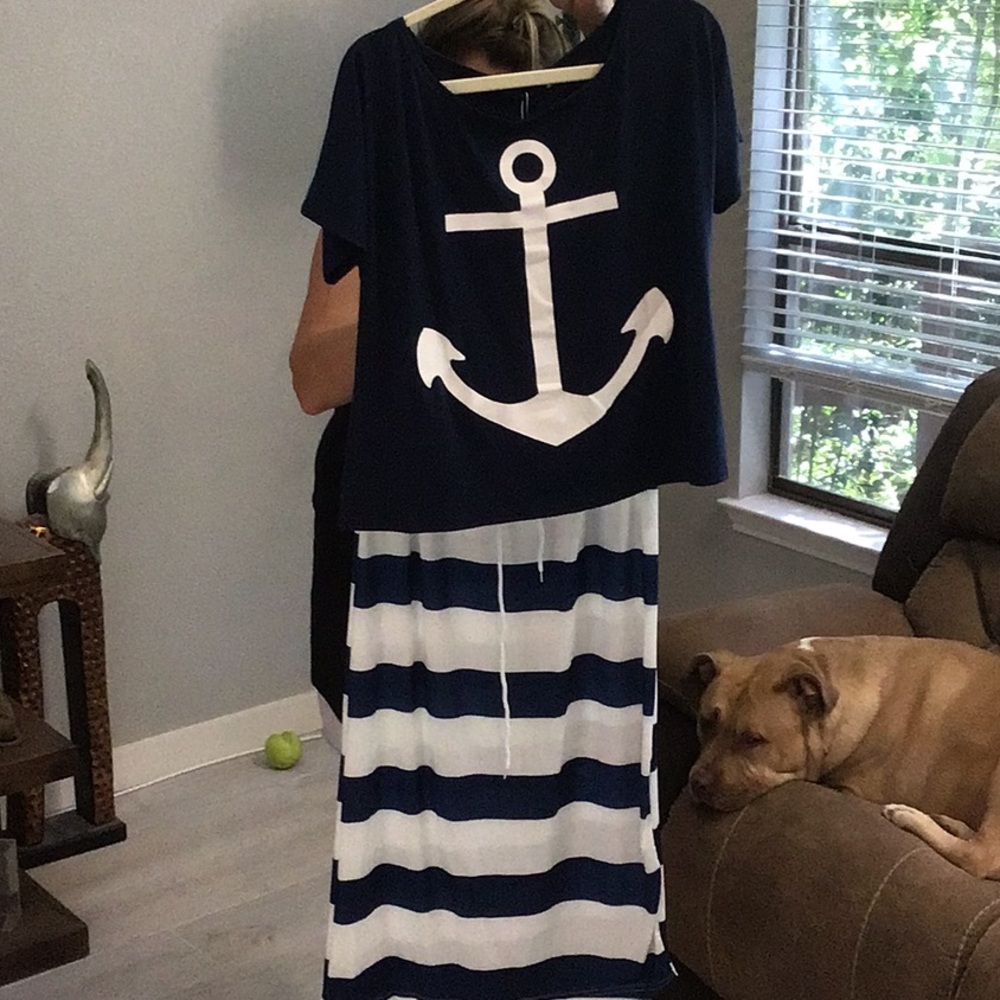 Top and skirt